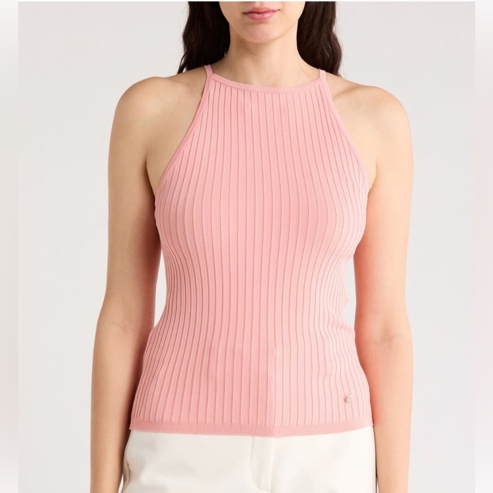 Ted Baker London Blush Ribbed Tank Top Size Small. NWT